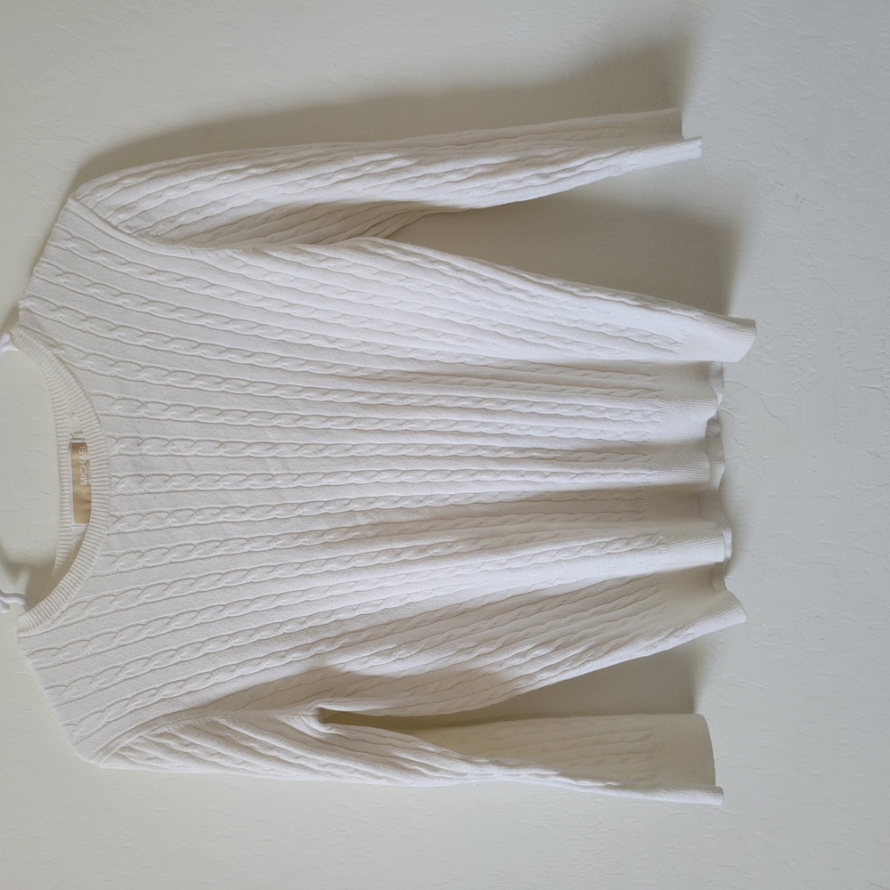 Michael Kors Ivory Cable Knit Sweater